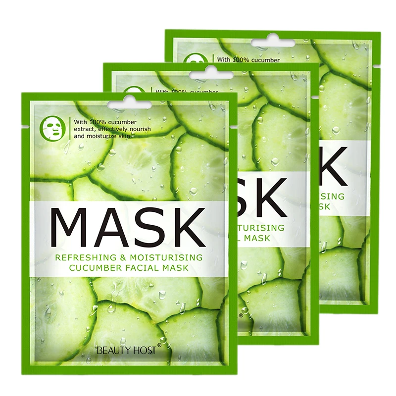 

Natural and Organic Cucumber Facial Mask Home DIY Fruit Vegatable Mask Cosmetics Skin Care