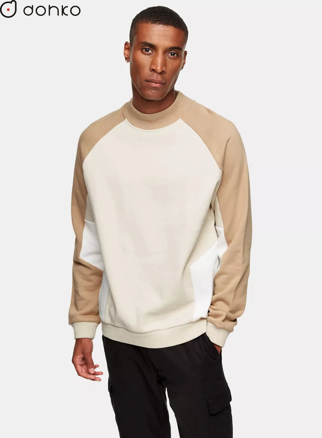 Custom Crew Neck High Collar Raglan 