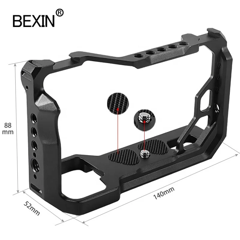 

dslr Camera Adapter Professional L Bracket Stabilizer Cage with Cold Boots Tripod Quick Release Plate Cage for Sony A7C Cameras