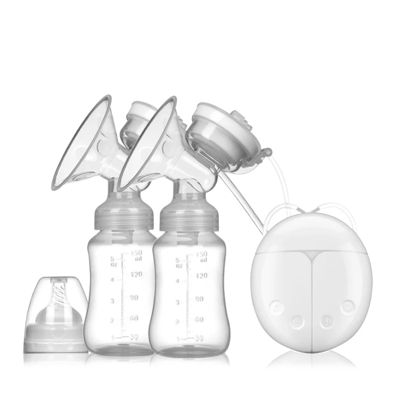 

Best selling multifunctional double creative electric breast standard mouth mute electronic smart breast pump, Colors mixed shipped randomly