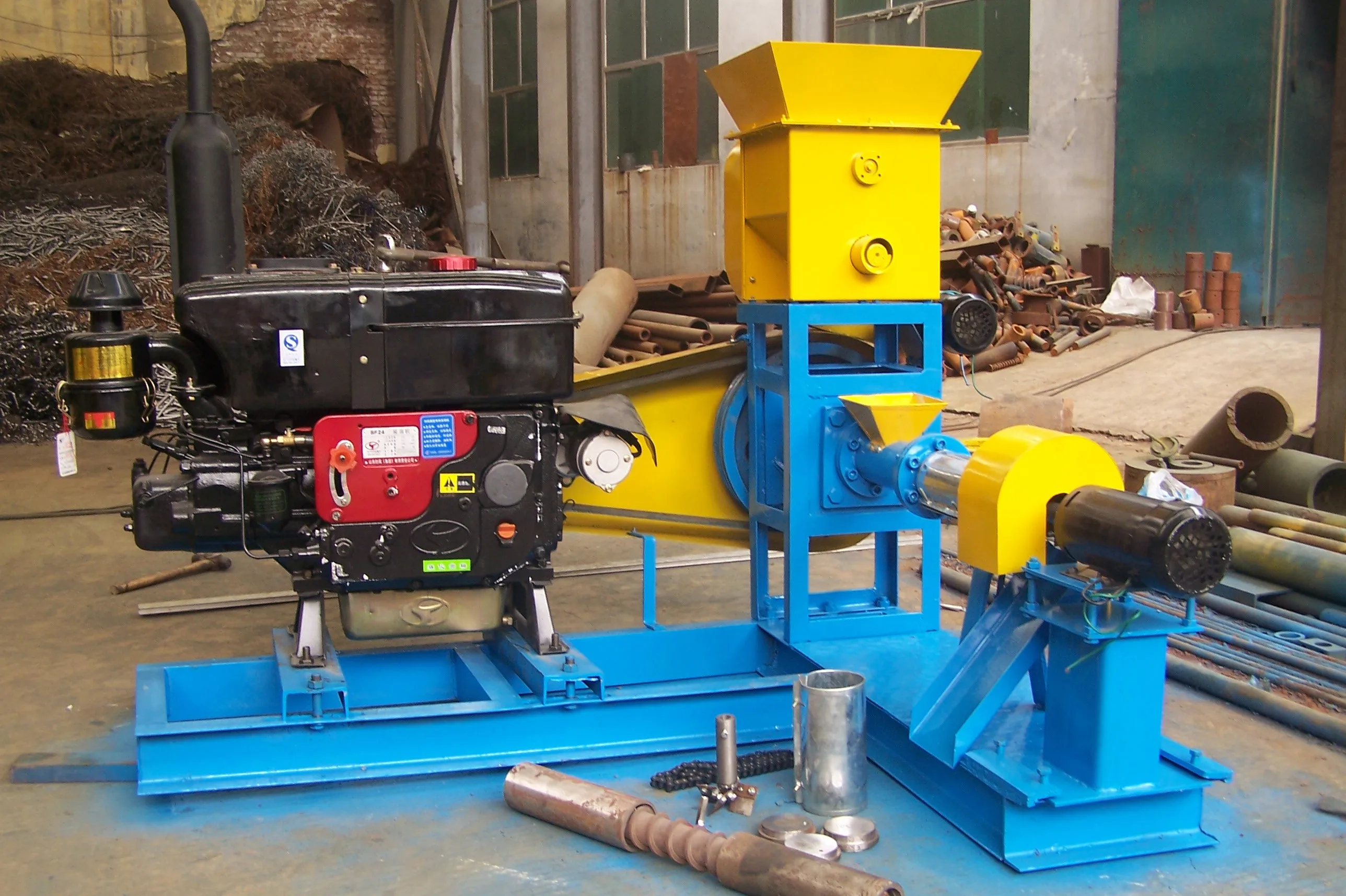 用于鱼场的浮动鱼饲料颗粒机鹦鹉鱼饲料机