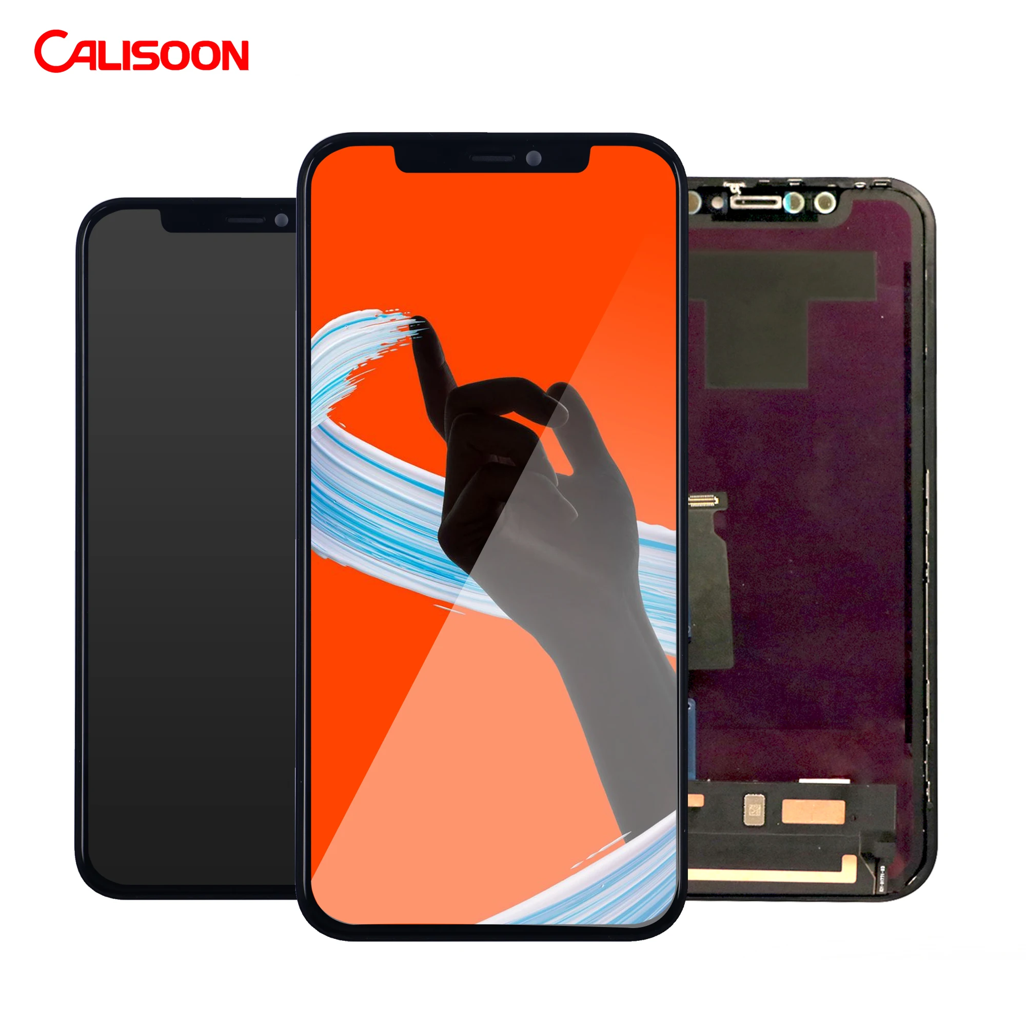 

2021 Brand New Calisoon Factory wholesale For iphone XR X LCD Original For iphone XR X Display For iPhone X screen oled original, Black