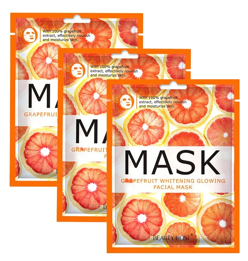 

Wholesale Factory Custom Logo Deep Cleansing Moisturizing Soothing Disposable Fruit Face Mask Vitamin C Fruit Face Mask