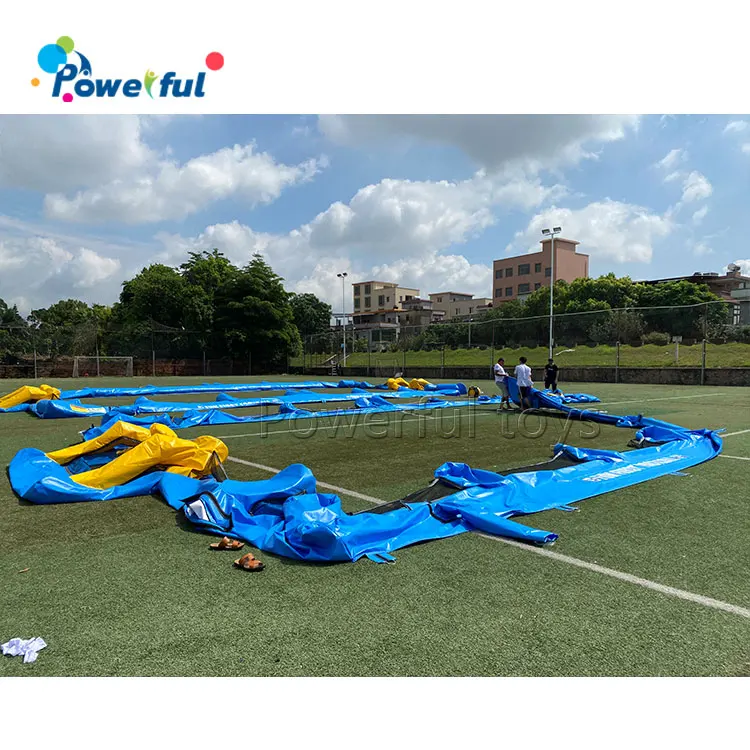 Ready to ship outdoor playground inflatable soap football court inflatable soccer field