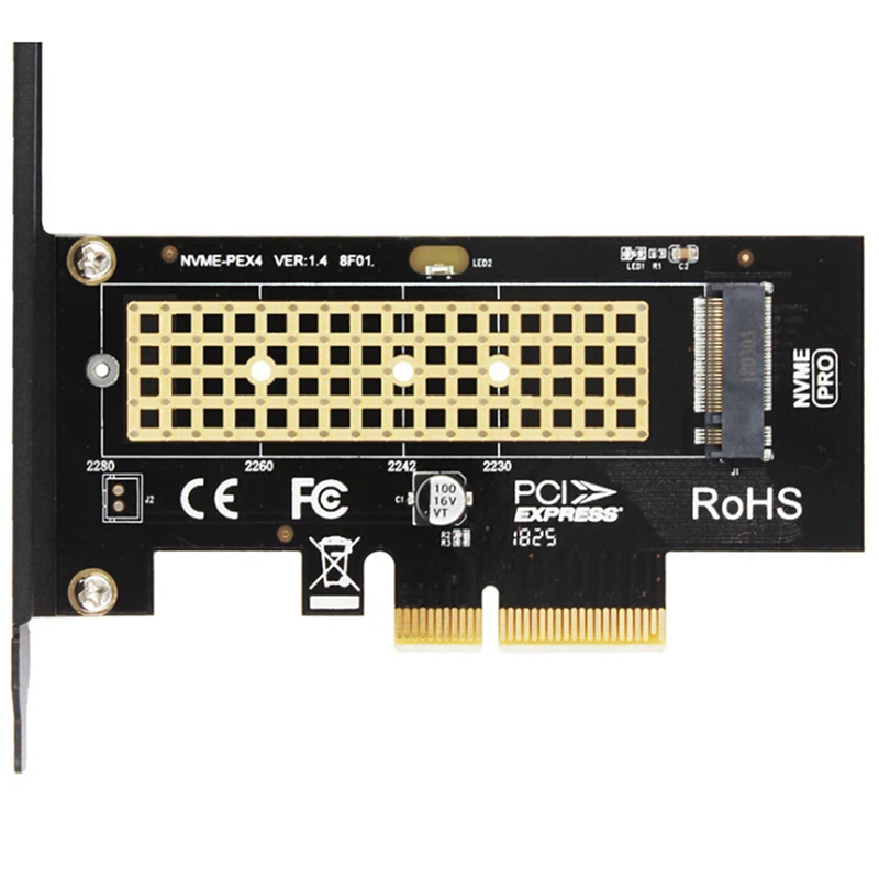 

PCIE 3.0 X4 NVMe Expansion Riser SK4 M.2 NVMe SSD NGFF TO PCIE X4 Adapter M Key Interface Card Support PCIE X4 X8 X16