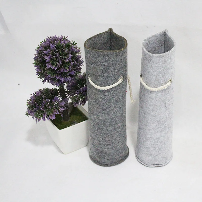 factory supply customized size felt insulated bag bottle