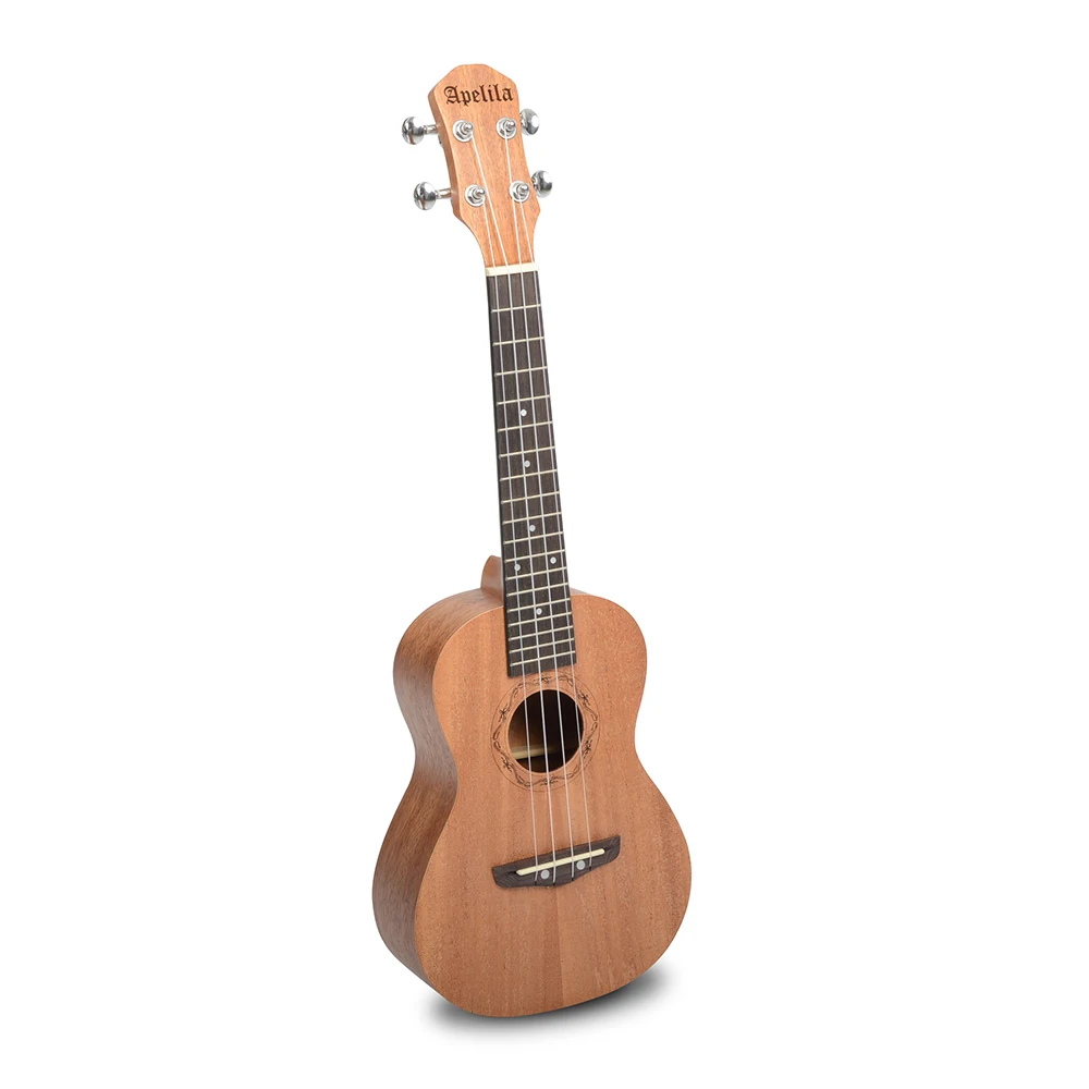 

Free shipping for district 6 area from US within 24hours stylish good looking mahogany wood 4 string soprano ukulele, Optional