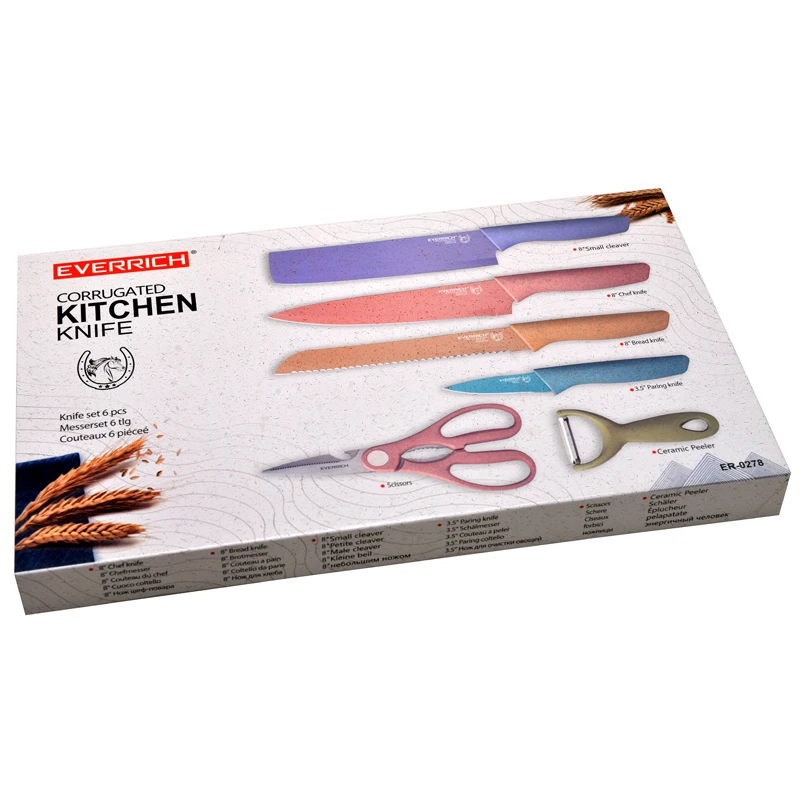 KONOLL Amazon Hot Sales Gift Box Packing Coloured Knife