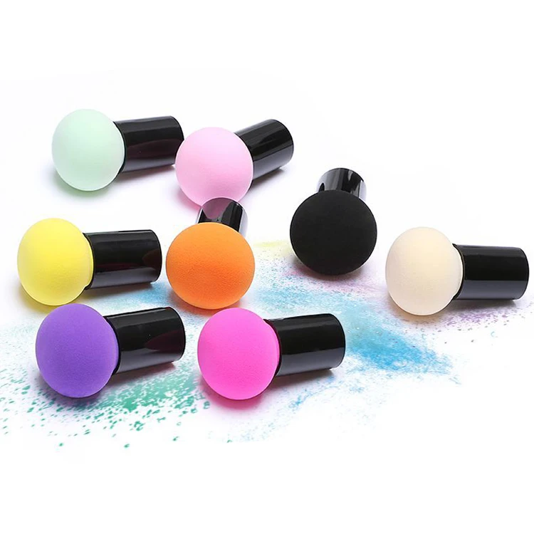 

2021 hot sale round design sponge Cosmetic Puff Makeup Tools Sponge Cosmetic Makeup Set with box