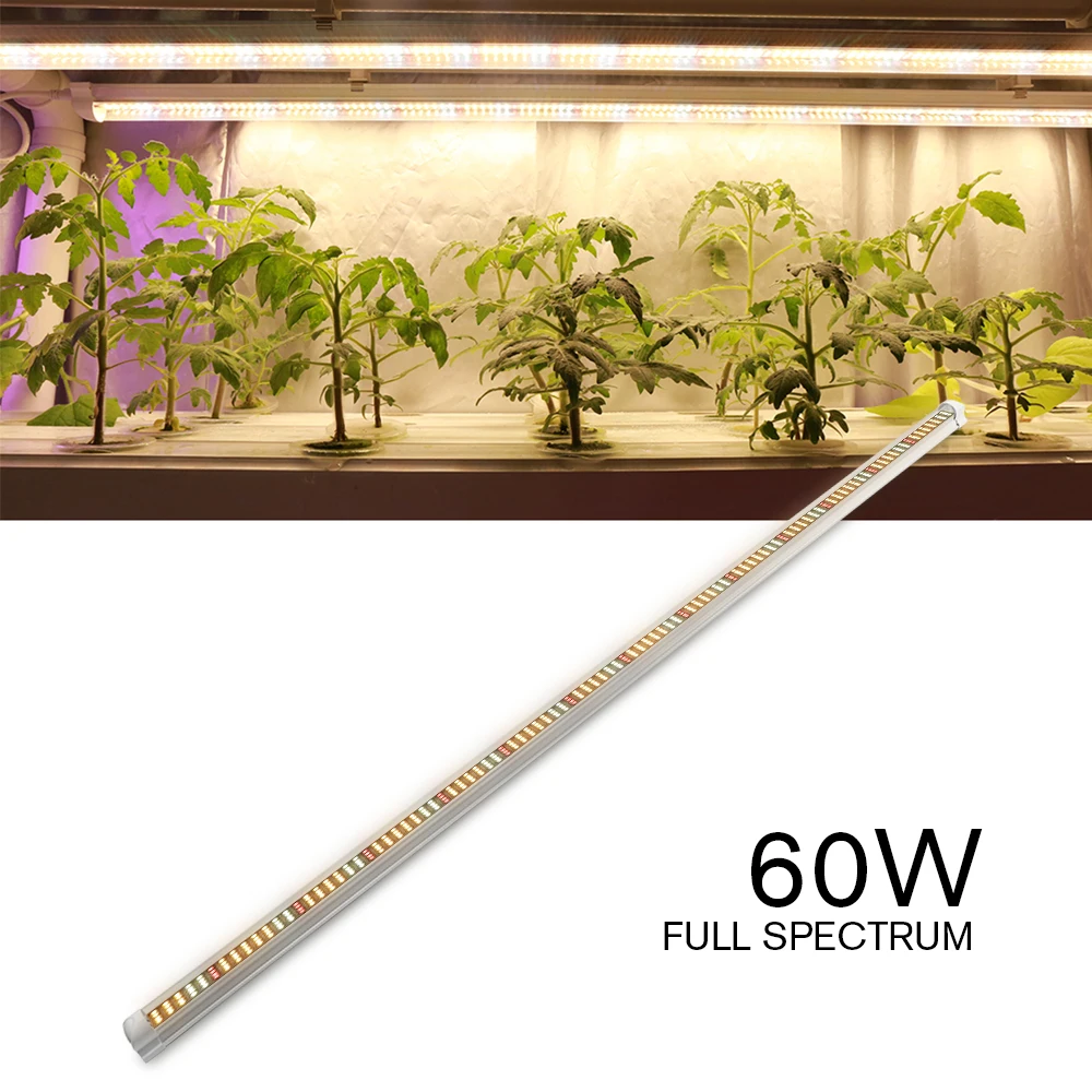 Sinjialight T8 4ft 60w Full Spectrum Led Grow Light Tube For Indoor ...