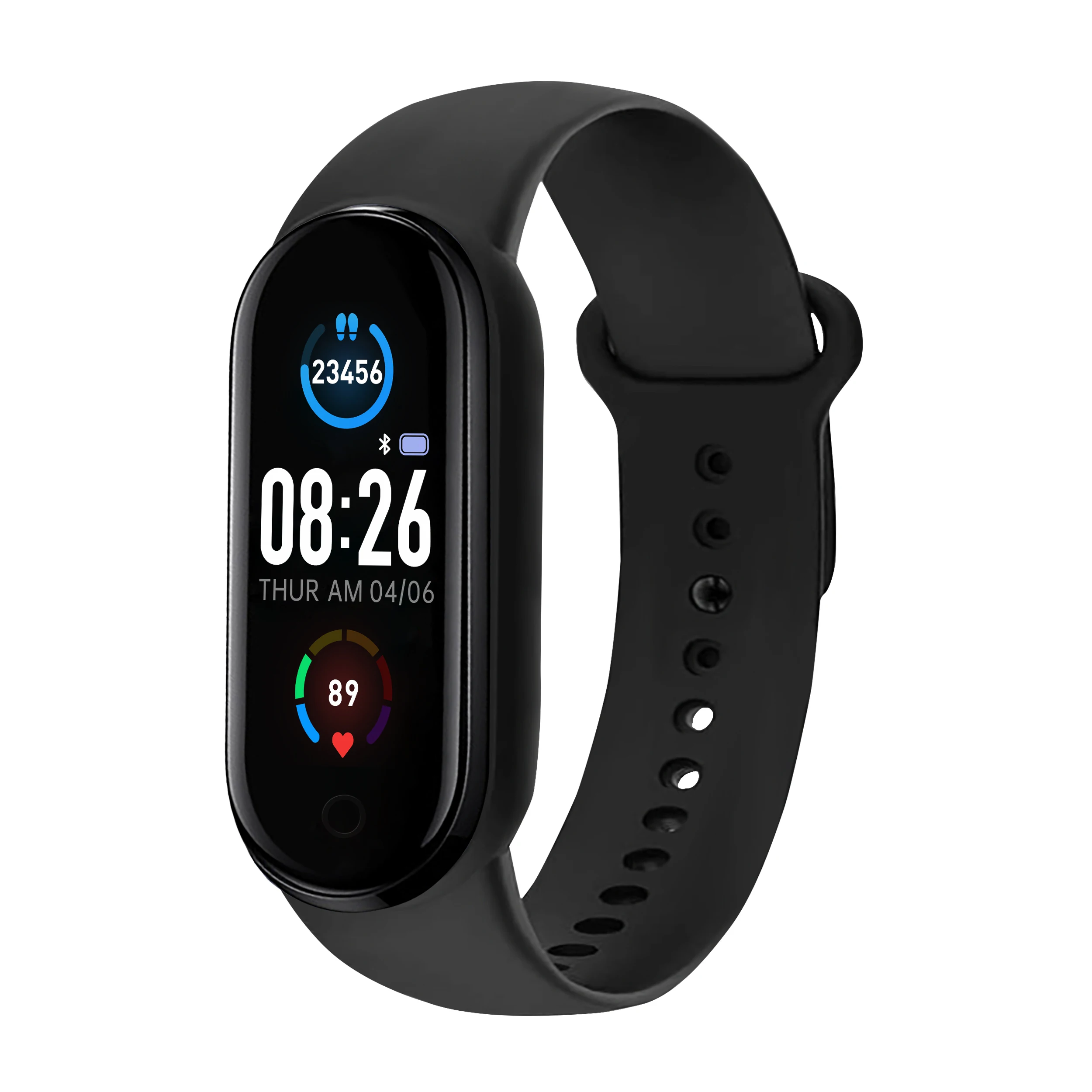 

2021 new latest Health Fitness Tracker Color Display M5 Smart Bracelet Fitness Watch App Calorie Silicon Smart watch for iphone