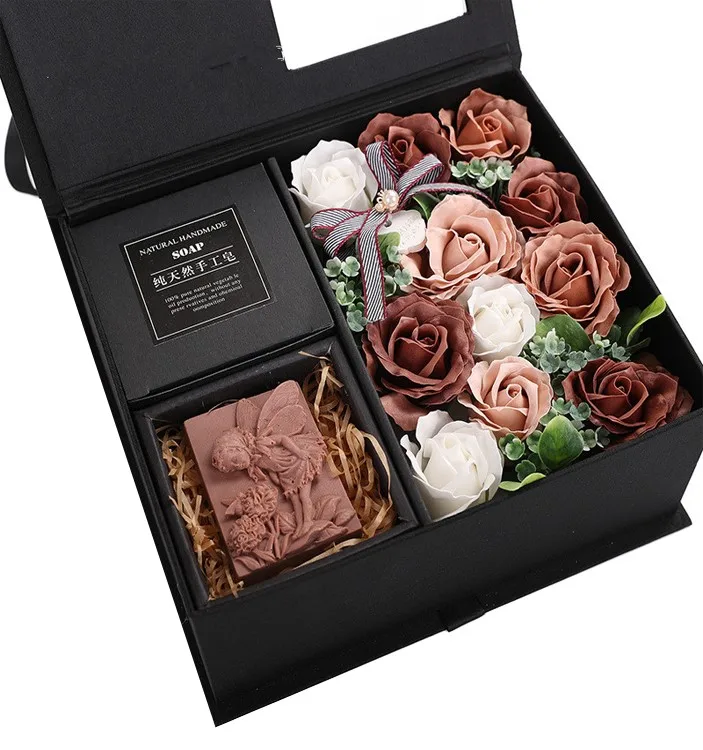 Custom Empty Christmas Luxury Flower Packaging Box Wedding