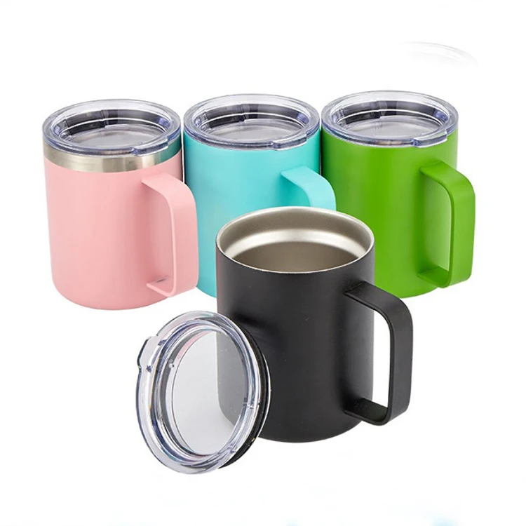 

MIKENDA stainless steel wide mouth thermos vacuum flask sports hot water bottles, Black, white, green and custom color