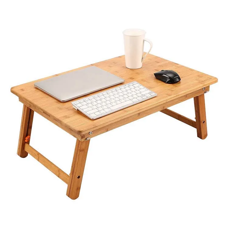 
Home Bamboo Large Folding Leg Portable Serving Desk Laptop Table 