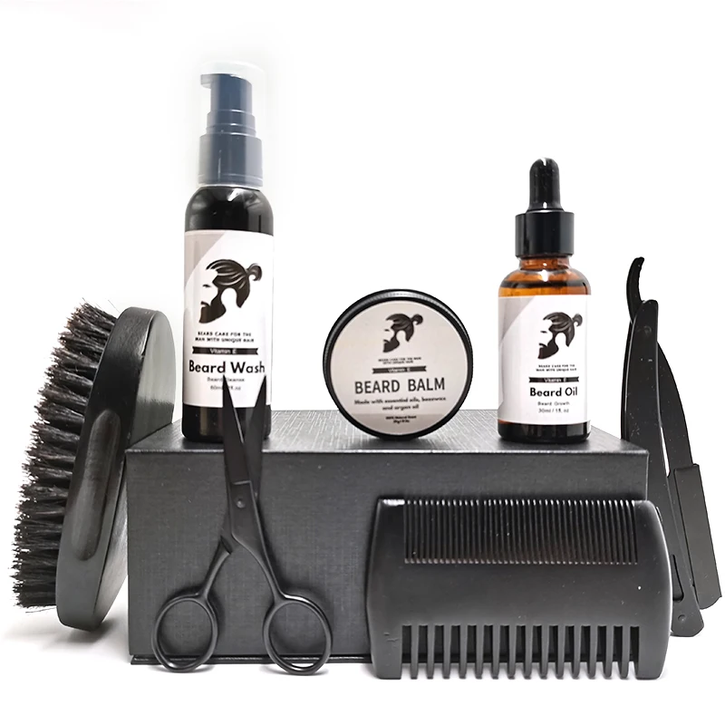 

for men care products private label grooming kit custom logo private label hair growth beard oil