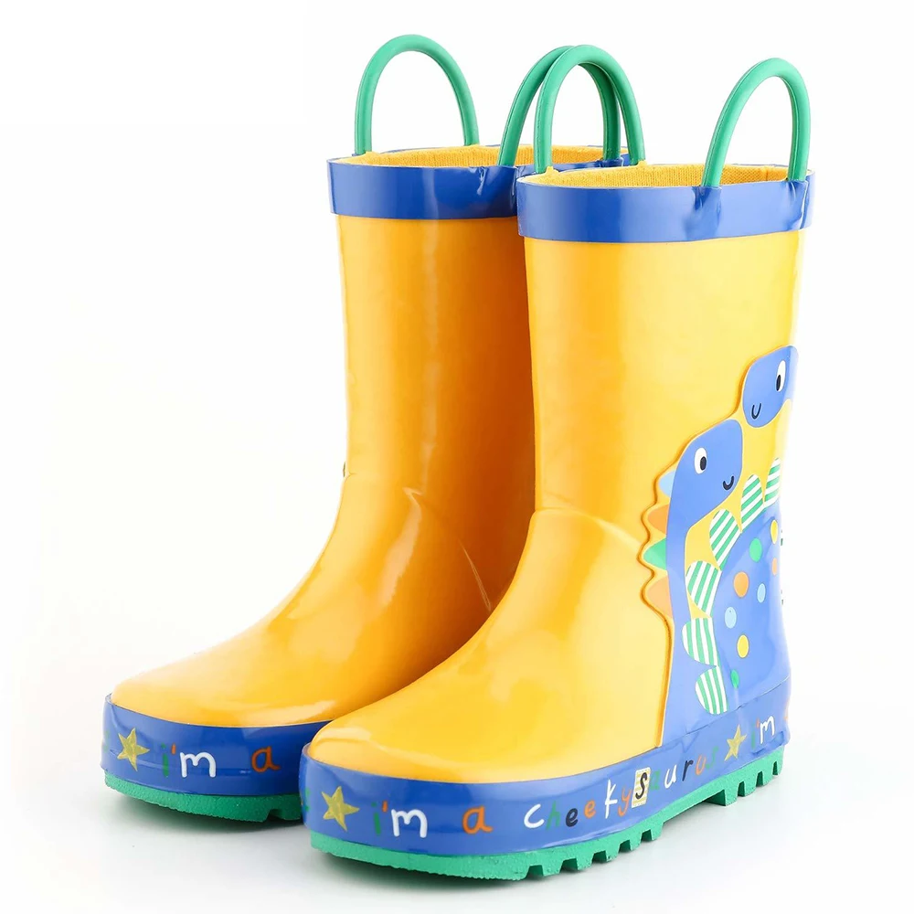 

Manufactures In Stock Cartoon Safety Rubber Kids Children Wellington Boots, Oem approved