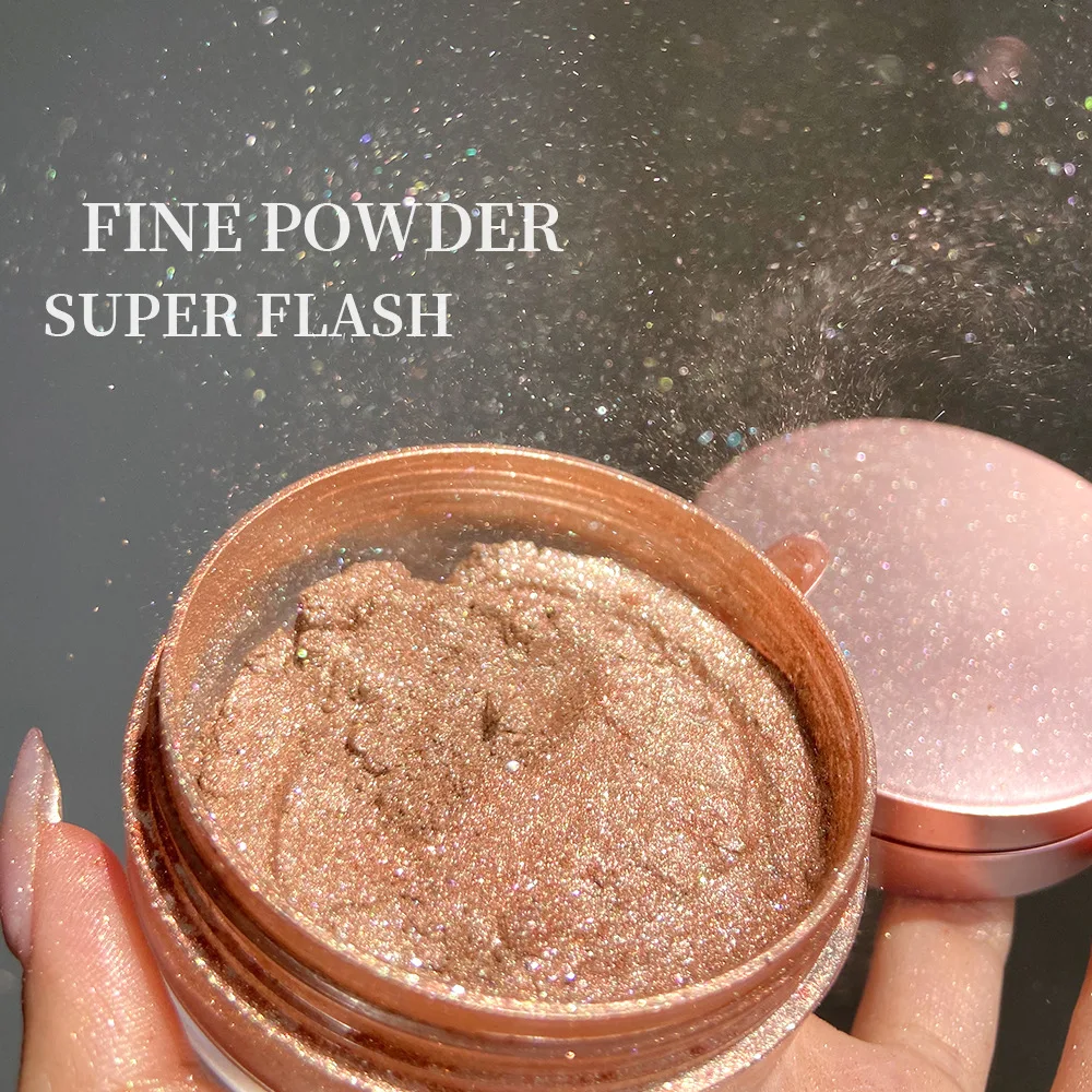 

Makeup Loose Glitter Highlighter Bronzer Powder Private Label, Multi color