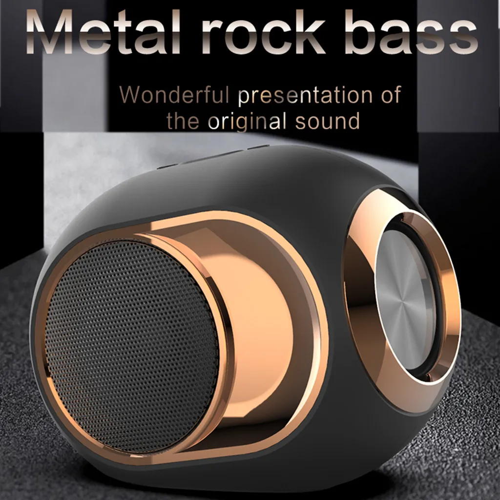 Portable Wireless Bluetooth 5.0 Speaker Stereo Sound FM TF Card USB TWS Speaker Mini Cylindrical Speaker 2019 New - ANKUX.COM