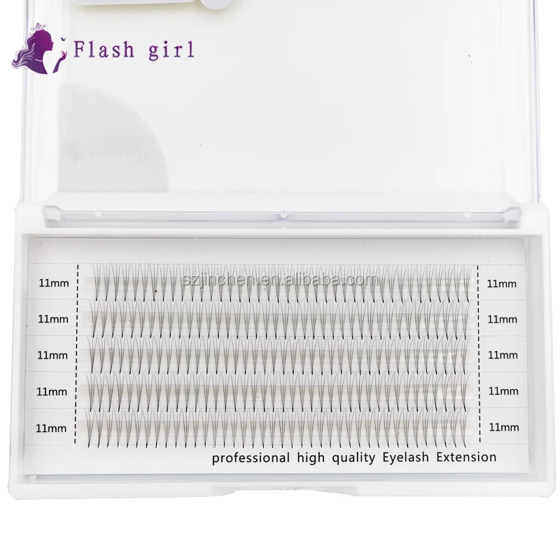 

Flash girl 5 rows 3D 0.07 Pre Made Fans Volume Eyelash Extensions Individual Eyelashes Wholesale, Color