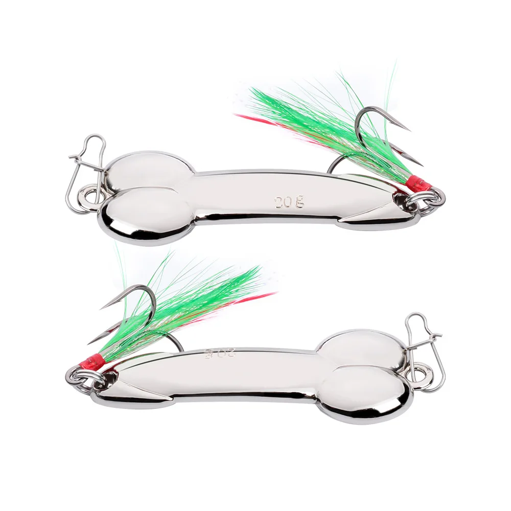 

Fishing Lure Metal Spoon Lures Rotating Sequins Spinner Lures Metal Fishing Slow Pitch, Gold silver