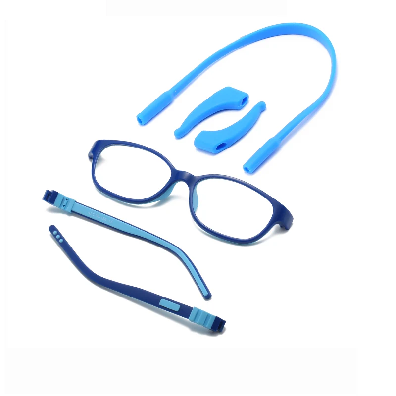 

flexible filter tr90 silicon blue light blocking eyeglass for kids, Multiple colour