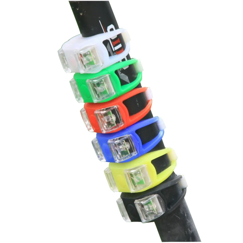 

Front Light Elastic Silicone Warning Light LED Beetle Bicycle Light Night Riding Equipment