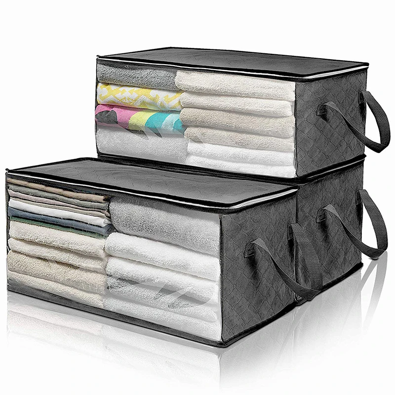 

Foldable non-woven storage bag dust-proof moisture-proof quilt clothing storage box clothing storage bag