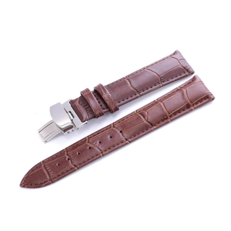 

Bamboo pattern Watch Band Genuine Leather Straps Watchbands 14 15 16 18 19 20 21 22 24 mm Watch Accessories