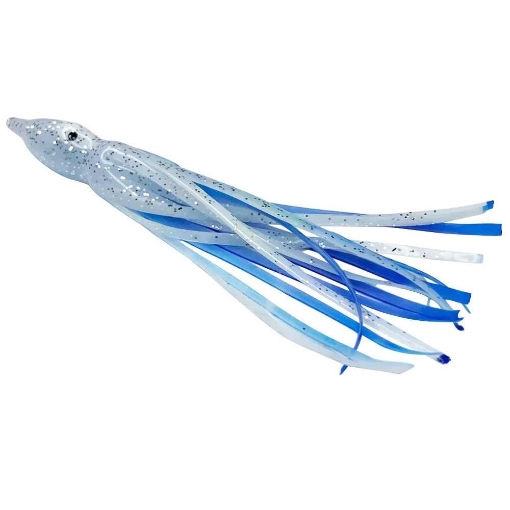 

Newbility hot sale 3.5g 10cm Saltwater Soft Fishing Lures Octopus Squid Skirt Lures Bait