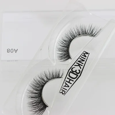 

QUEENA New 3D mink hair A08 false eyelashes exported to Europe and America soft natural false eyelashes manufacturers wholesale