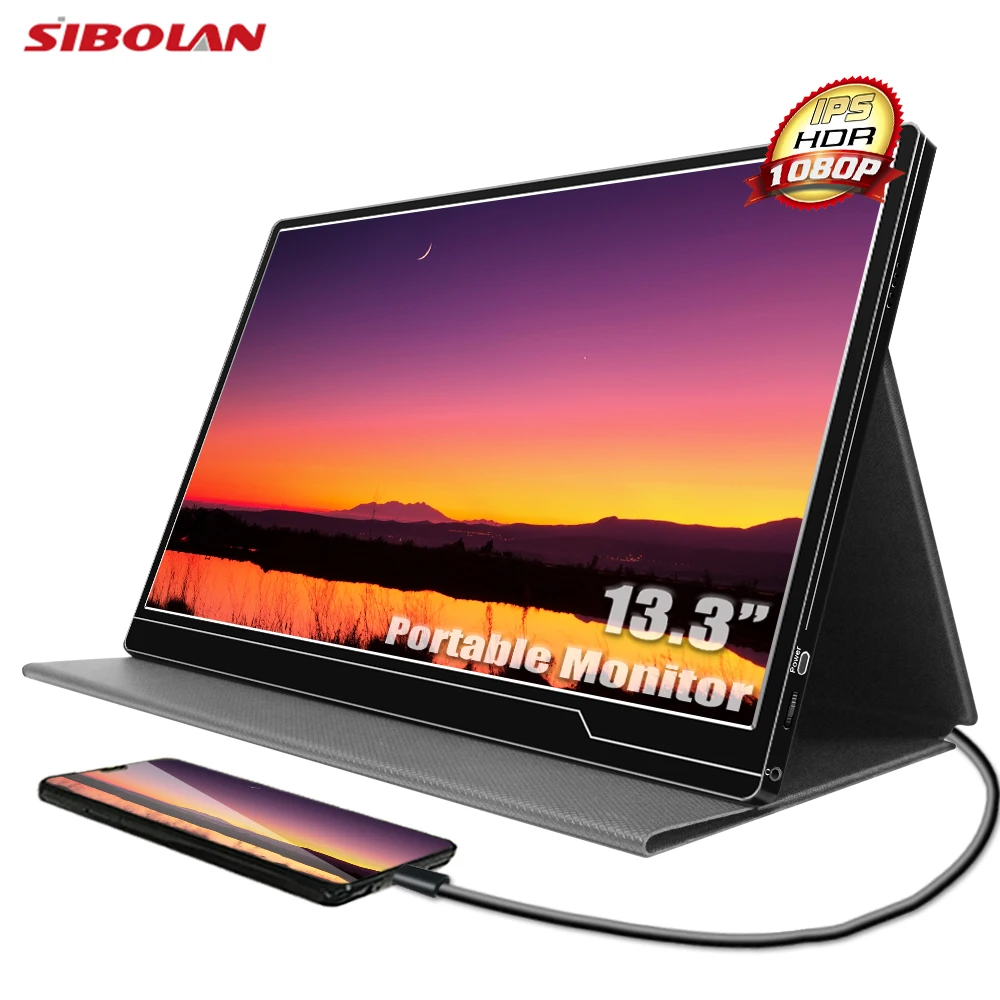 

13 inch lcd monitor Ips Monitors Gaming Nextion Lcd Led Network Display Top Seller Mini Computer Portable 1080p Monitor, Black