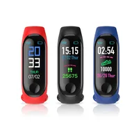 

Hot Sale Smartwatch Heart Rate Sleep Smart Band Color Screen Smart Bracelet M3