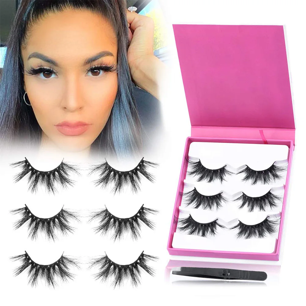 

Wispy 3d mink eyelashes create your own lashes eye lashesh vendor with case, Natural black