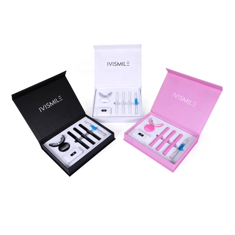 

Hot Sale IVISMILE Teeth Whitening Kit with New Designs Wireless Charging Light PAP Gel Private Logo