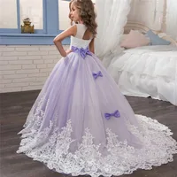 

Girls' Dresses 8 Years Big Girl Party Frocks Kids Prom Floor-length Wedding Dress Children Wedding Flower Garments LP-231