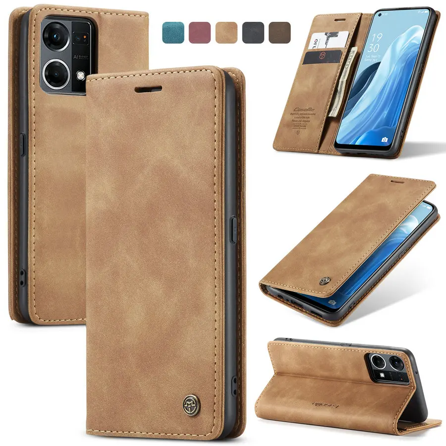 

CaseMe Magnetic Cases For OPPO Reno 7 4G F21 Pro Reno 8 8T A78 Phone Accessories Cellphone Wallet Cover For OPPO Reno 7 4G Case