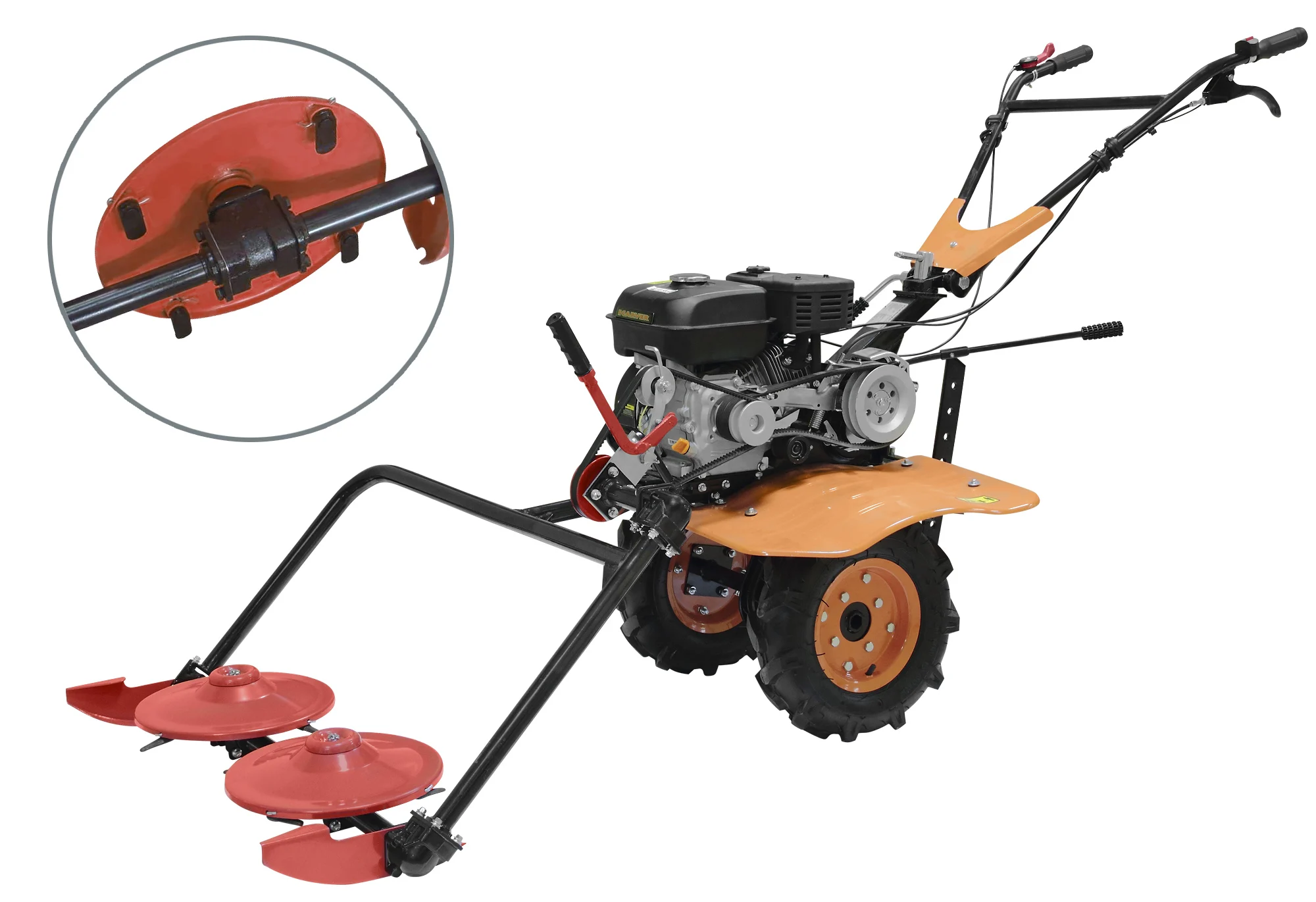 圆盘割草机安装分tiller 草切割机