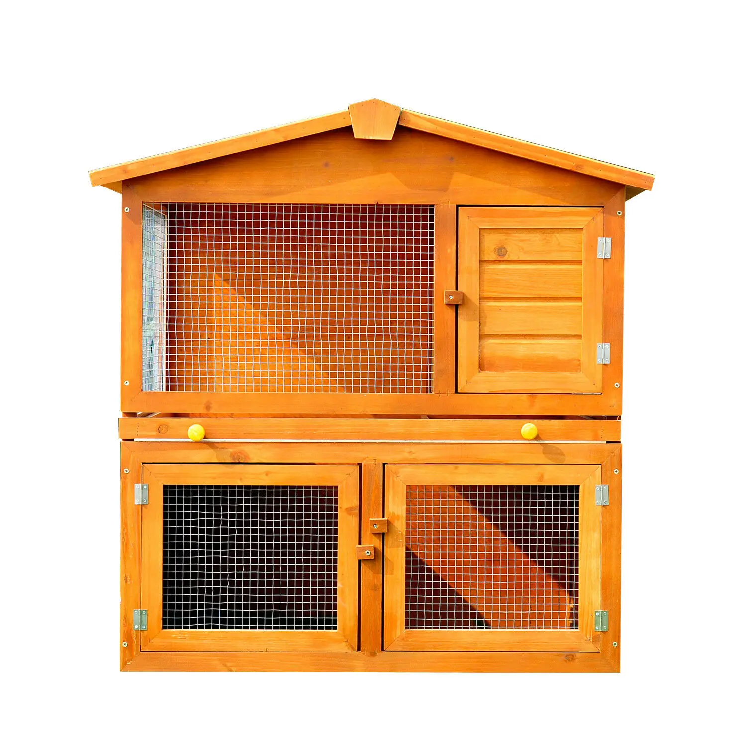 

animal house good choice windproof wooden eco-friendly rabbit hutch, Natural wood color