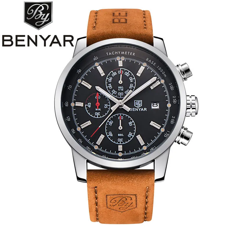 

new Men Luxury Brand Quartz Watch Fashion Reloj Hombre Male Hour Relogio Masculino Amadeus Watch Mens Benyar Watch