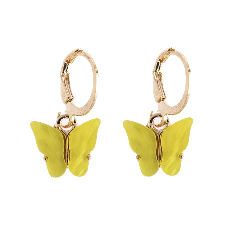 

Fashion color acrylic earrings pendant small sweet colorful earrings women