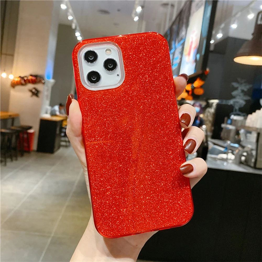 

Factory Wholesale Bling Glitter High Quality TPU Plastic Cover Shockproof Protection Phone Case for iPhone 12 11, Multicolor