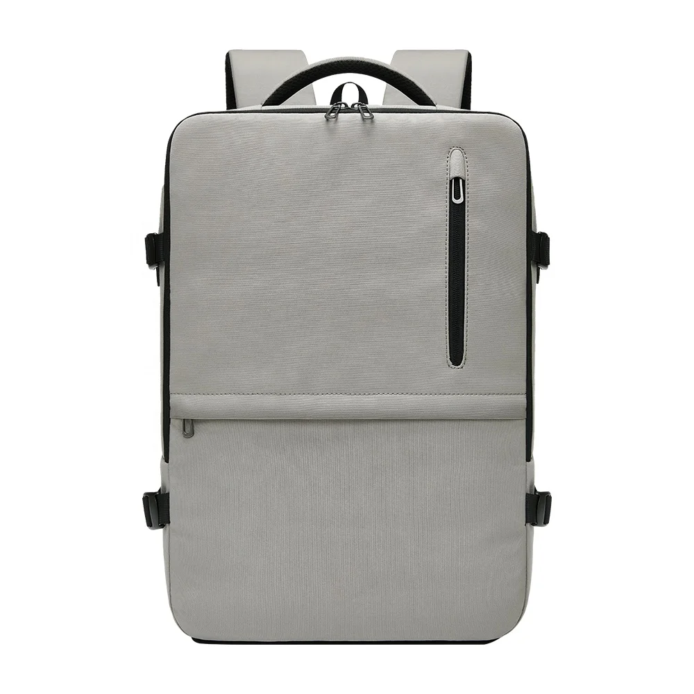 Custom 40L Flight Approved Waterproof Polyester Zipper Travel Laptop Backpack USB 17Inch Luggage Computer Daypack College Carry