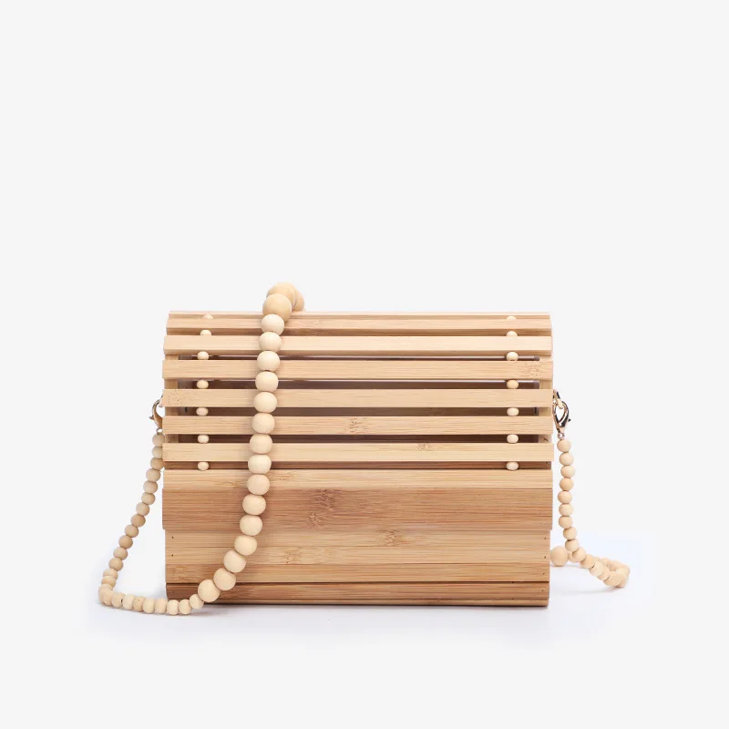 

Lovevook 2022 Summer Beach Bamboo Basket Bag for Ladies Travel Messenger Bags High Quality Women's Shoulder Handbags