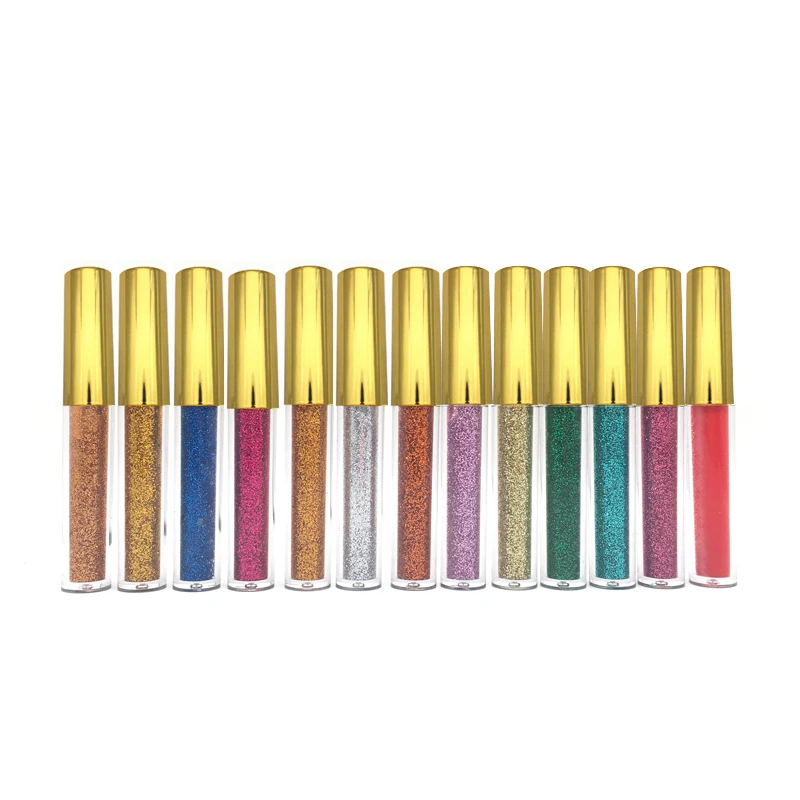 

Low moq private label liquid color waterproof organic glitter eyeliner