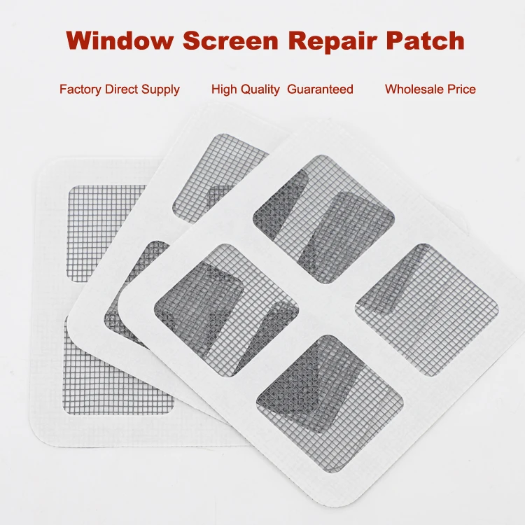 Insect Screen Repair Adhesive Patch Mosquito Net Hole Sticky Torn Window Screen Repair Tape Kit