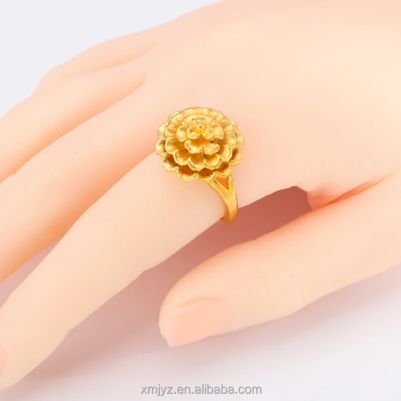

Cross-Border New Wild Flower Ring Opening Adjustable Brass Gold-Plated Jewelry Ring Female Factory Direct Supply