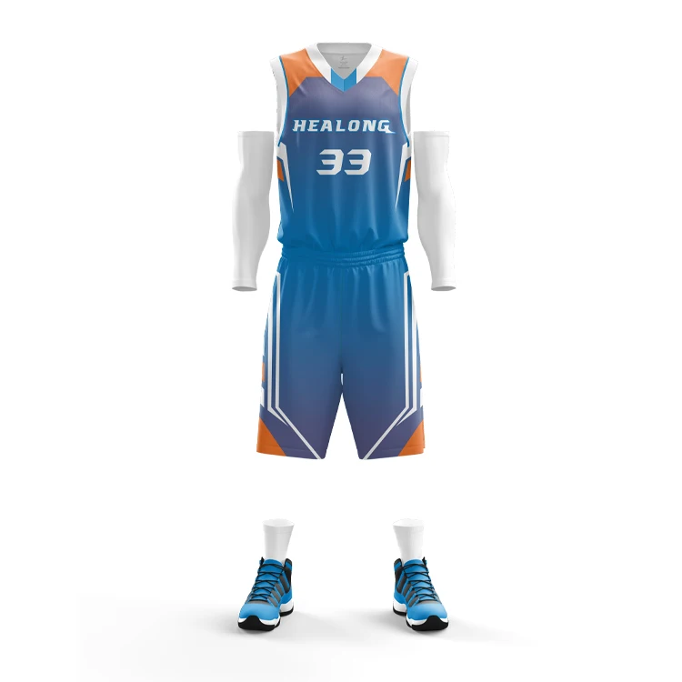 Custom Plain White Color Sublimated Basketball Jersey Suit Basketball ...