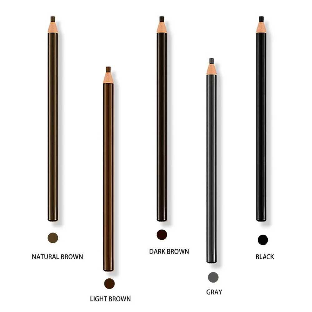 

Lushcolor Hard Eyebrow Pencil With Brush Good Quality Black Color Pencil For PMU Eyebrow Tattoo