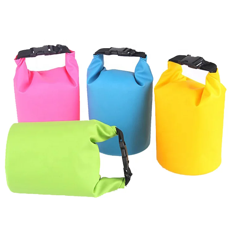 PVC Tarpaulin Lightweight Waterproof Roll Top Small Dry Bag for CampingHiking Drafting
