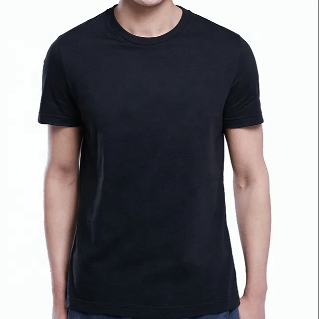 

Wholesale men black tee shirt o-neck oversize t-shirt screen printing logo custom plain t shirts for men